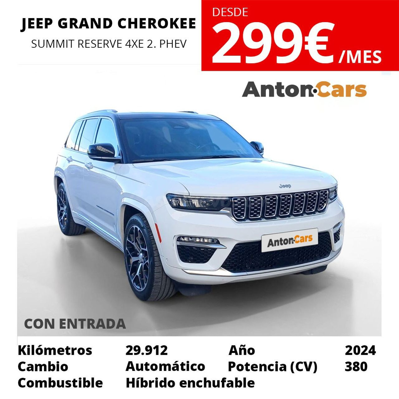 Jeep Grand Cherokee Summit Reserve 4xe 2.0 PHEV