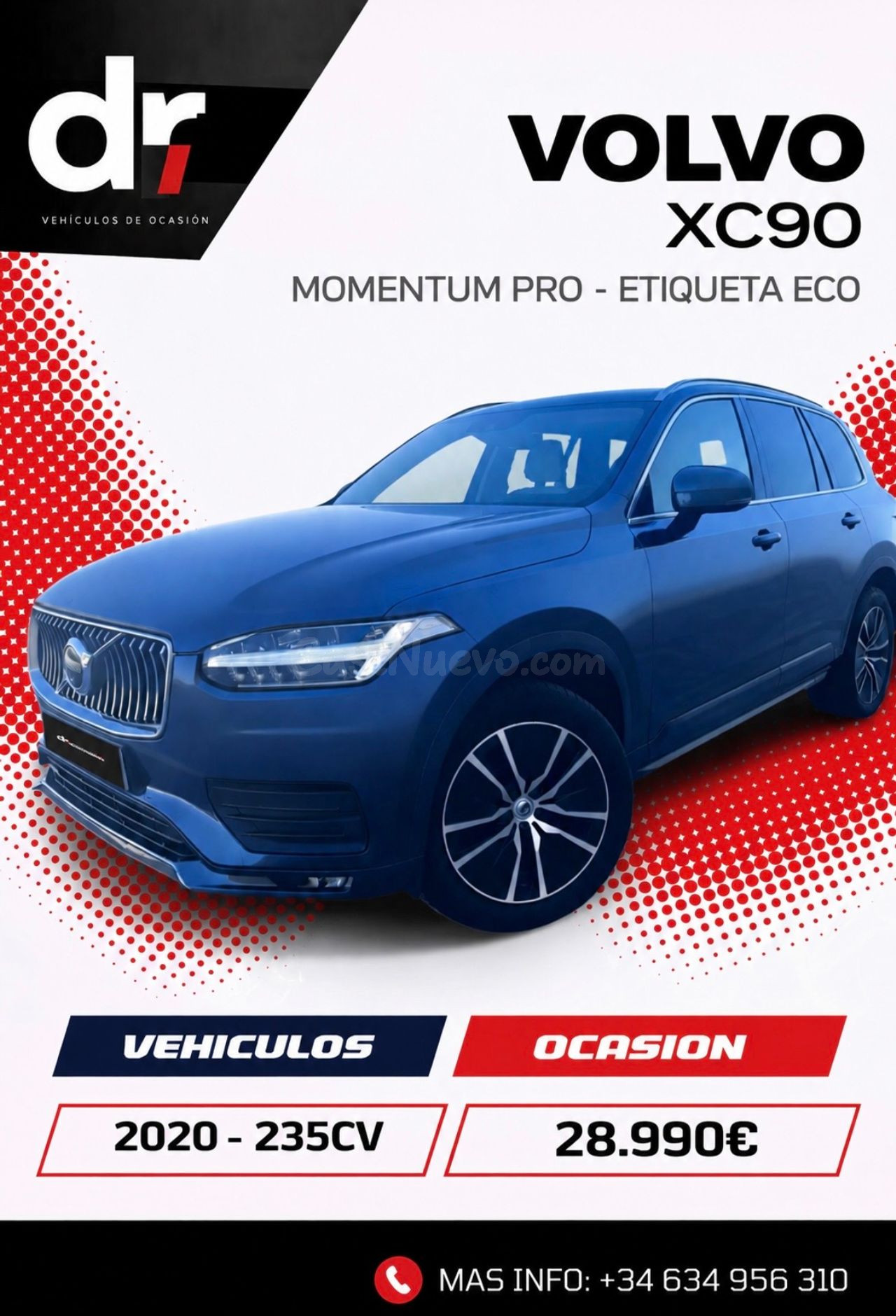 Volvo XC90 B5 Diesel AWD Momentum 7 asientos