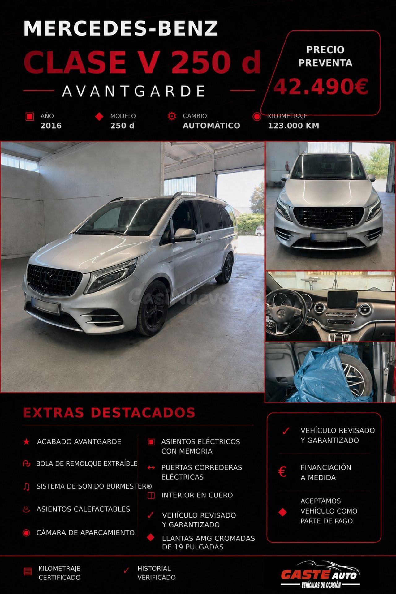 Mercedes Clase V V 250 d Avantgarde Largo