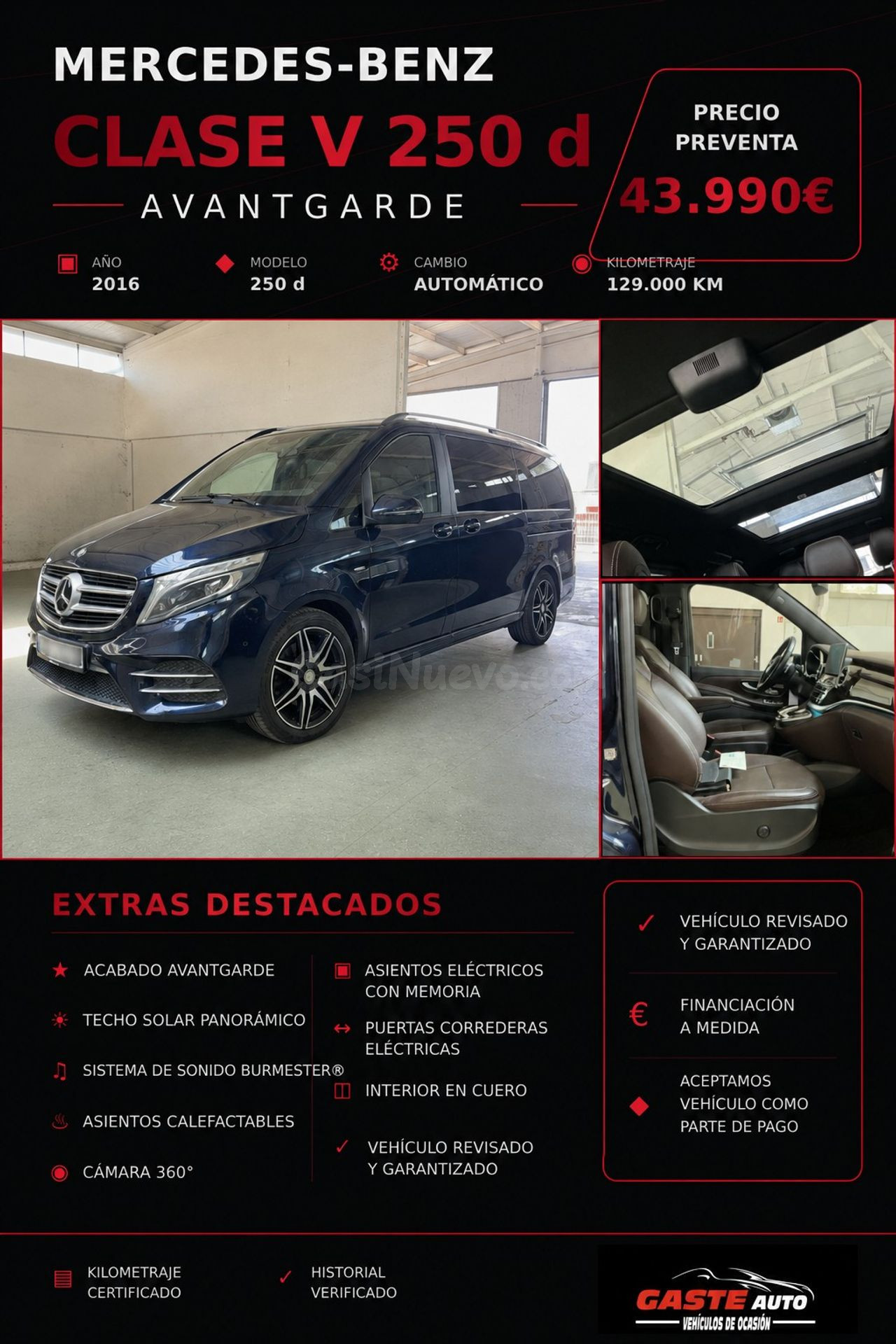 Mercedes Clase V V 250 d Avantgarde Largo