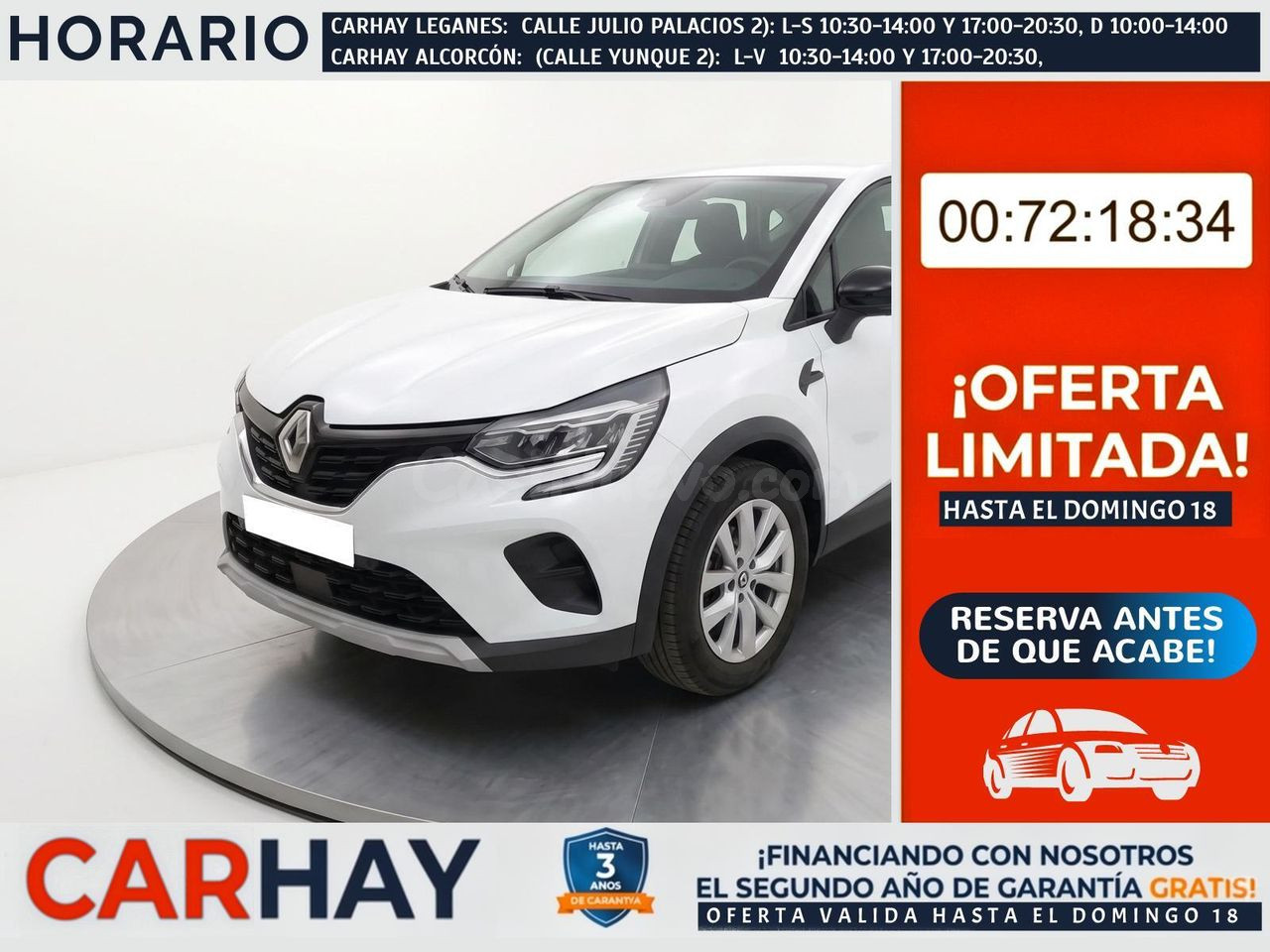 RENAULT CAPTUR INTENS TCE 74KW (100CV) GLP