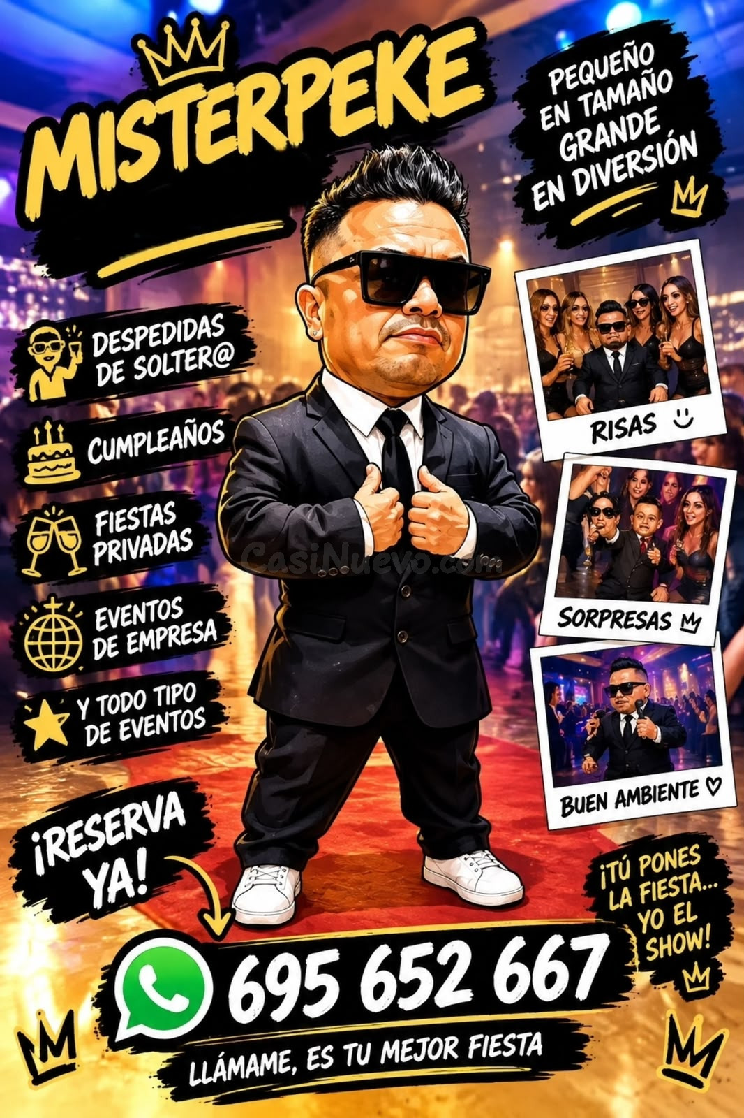 ENANO PARA CUMPLEAÑOS Y FIESTAS EN MADRID