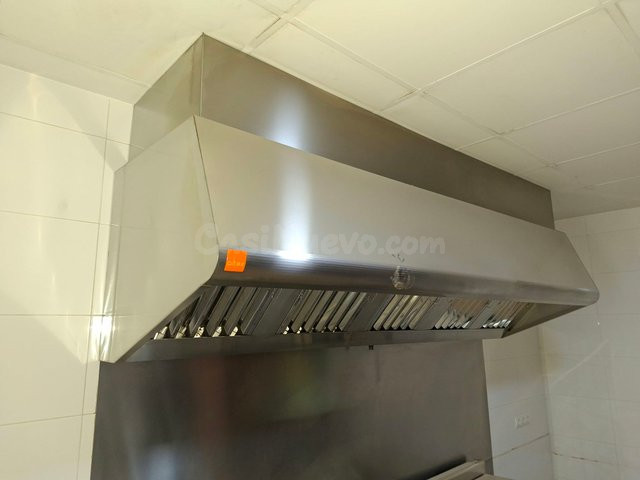Campana extractora acero inoxidable cocina profesional L’Aldea