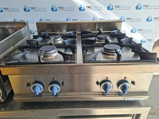 Cocina de gas profesional 4 quemadores EDESA SCG80 para hostelería