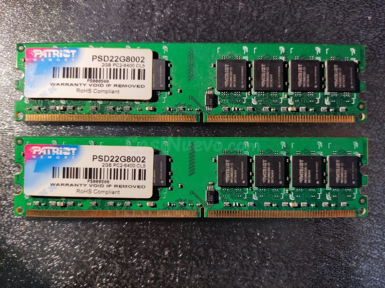 MEMORIA RAM 2 x 2 GB. DDR-II 800 MHz.
