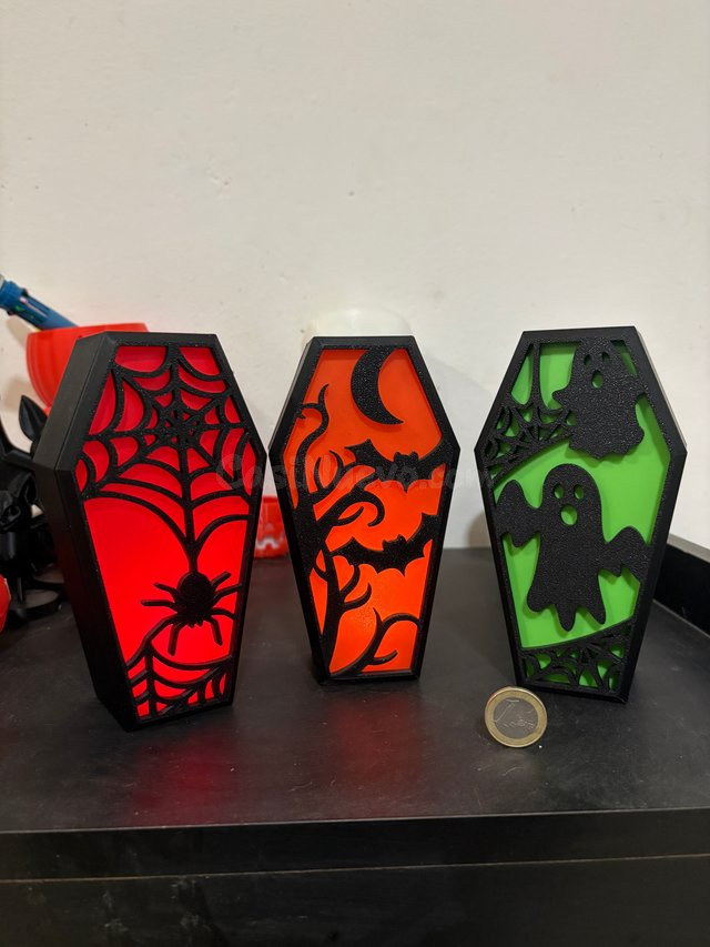 Portavelas Halloween 3D Pack 3 Unidades Ambiente Terrorífico - foto 2