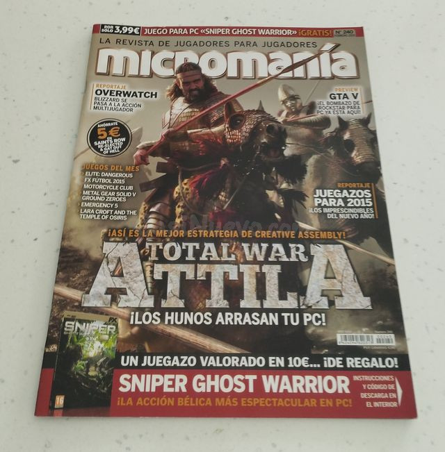 Revista Micromanía 240 Febrero 2015 - Estado Impecable Cádiz