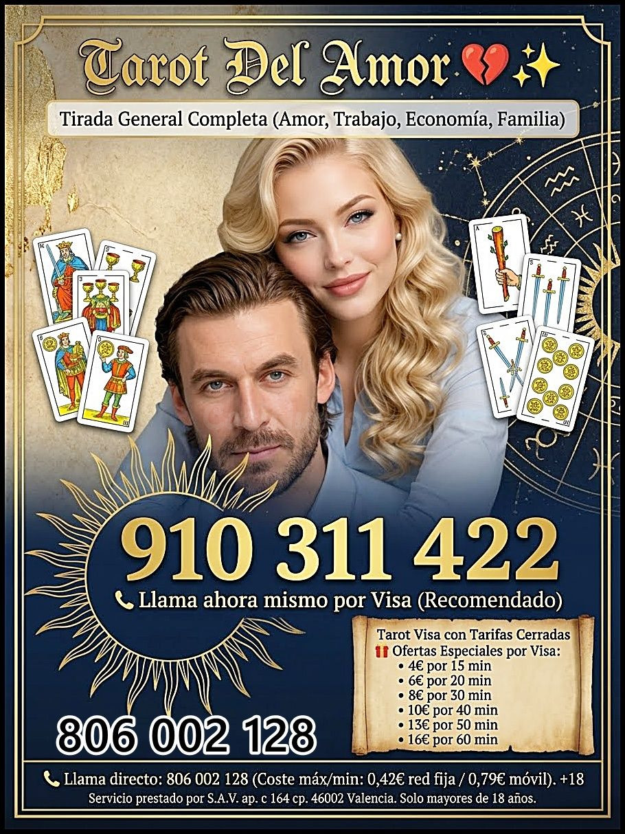 Tarot Amor y Videncia Profesional  Sal de dudas : Videncia real directa