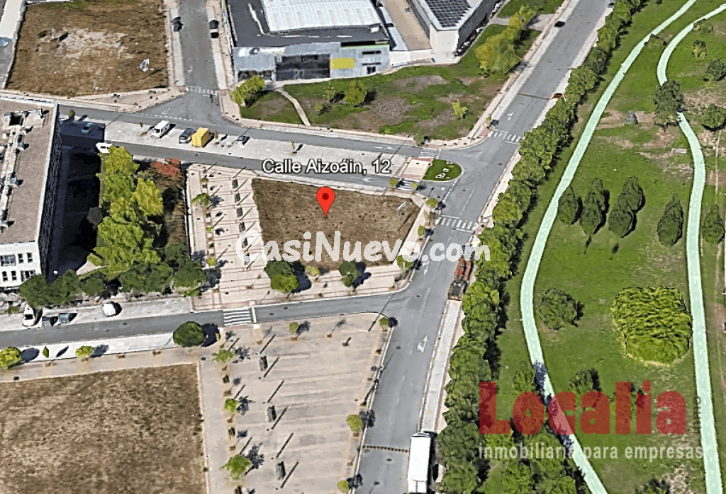 Solar de uso hotelero de 842m² (Ansoáin, Navarra).