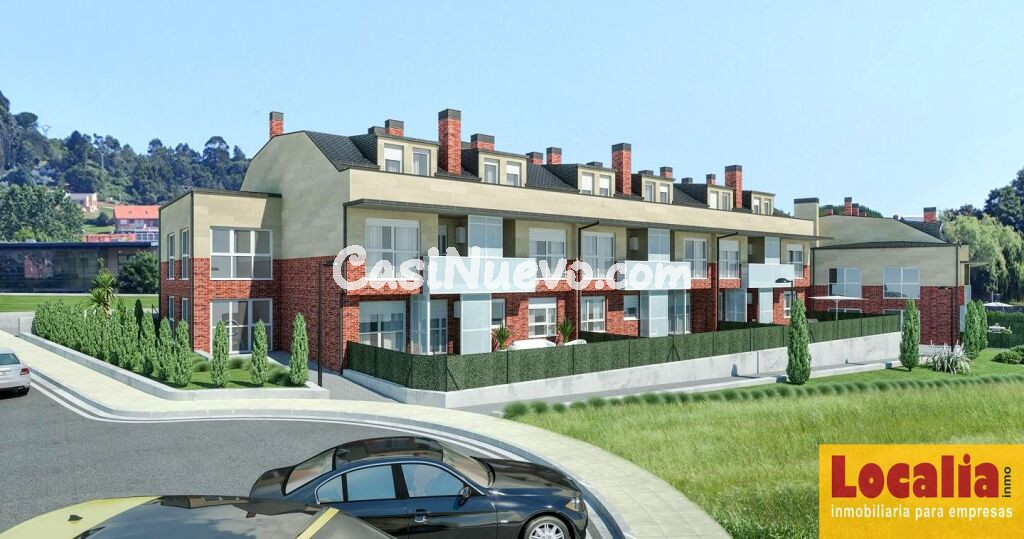 Obra nueva: vivienda con jardín y garaje, Mortera