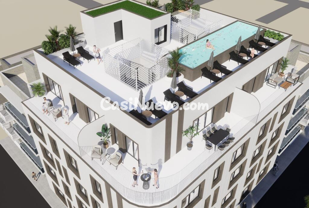 Elegante edificio residencial a 60 m de la playa de El Acequion, en Torrevieja