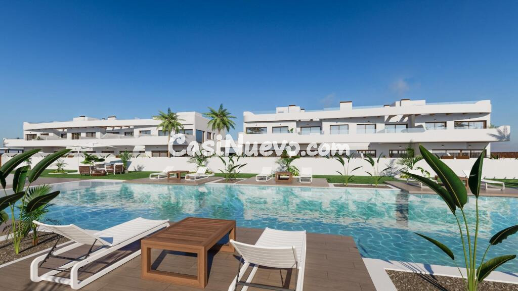 Complejo Residencial de Obra Nueva en Los Alcázares Cerca de Serena Golf y del Mar Menor