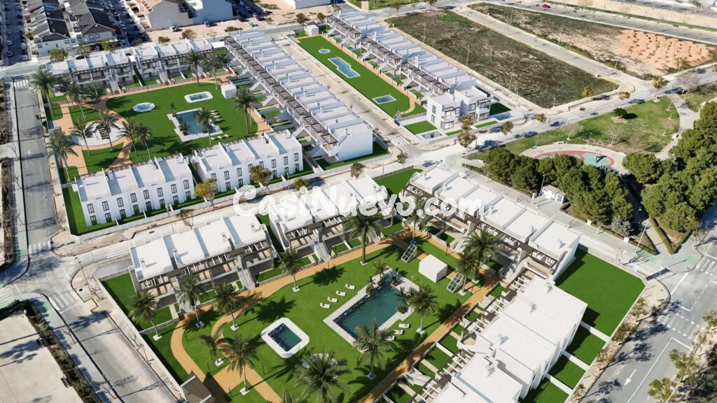 Bungalows de obra nueva en Pilar de la Horadada