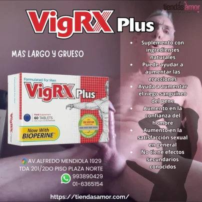 Suplemento VigRx plus para hombres, encargado del desarrollo viril