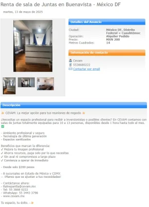 Sala de Juntas en Buenavista