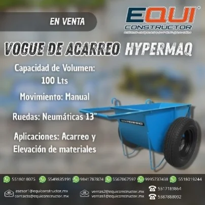 vogue de acarreo para materiales hypermaq querétaro