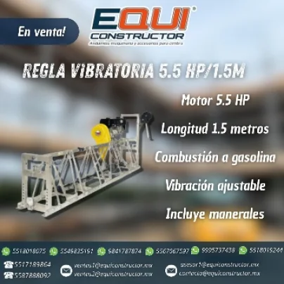 regla vibrat. 5.5 hp 1.5m