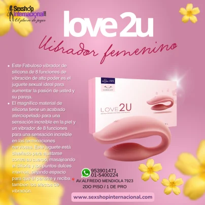 VIBRADOR LOVE 2U-SEXSHOP LOS OLIVOS-