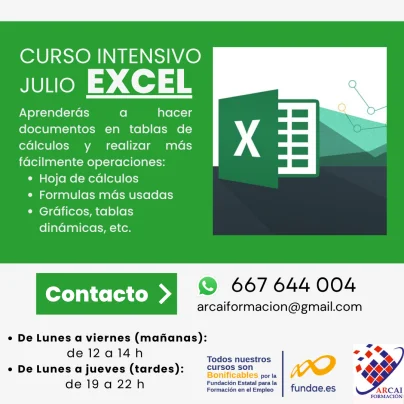 curso intensivo excel julio