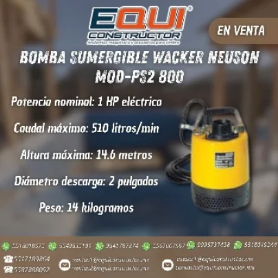 Bomba Sumergible Wacker Neuson PST2-400