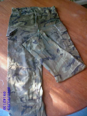 pantalón militar camuflaje original