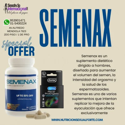 SEMENAX MEJORA EL ESPERMA-SEXSHOP-LOS OLIVOS-