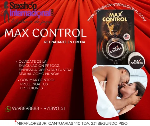 MAX CONTROL CREMA RETARDANTE CONTROLA LA EYACULACION PRECOZ -LIMA