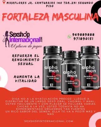 SI DE MEJORAR TU VIDA SEXUAL SE TRATA ALPHA MAN ES TU MEJOR OPCION