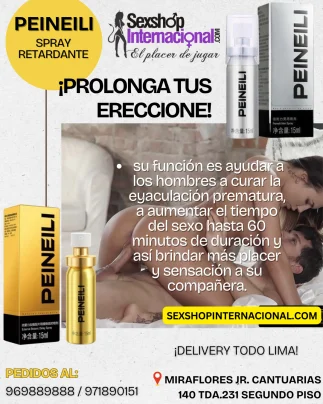 PEINEILI SPRAY RETARDANTE- SEXSHOP MIRAFLORES -LIMA