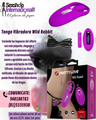 Tanga Vibradora Wild Rabbit enciende las hogueras del clitoris