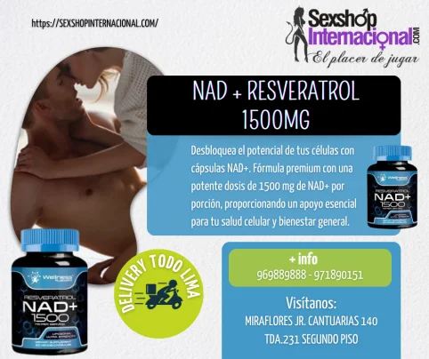 RESVERATROL NAD+1500 SUPLEMENTO REJUVENECEDOR AMERICANO