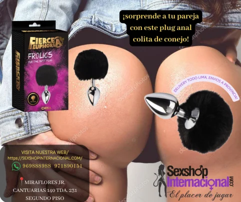 PLUG ANAL FIERCE EUPHORIA- SEXY PLUG COLITA DE CONEJO