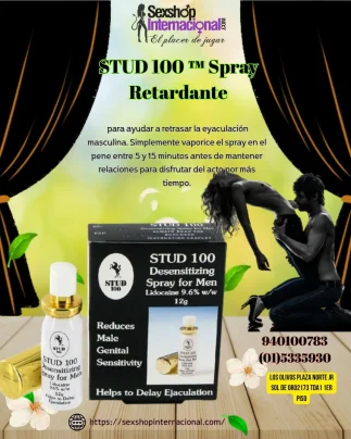 El Spray STUD 100 ayuda a prolongar tu eyaculación.