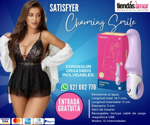 Vibrador Satisfyer Charming Smile Usb 12 programas de vibración intens