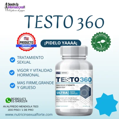 TESTO 360-VIRILIDAD Y VIGOR-POTENCIA-LOS OLIVOS-