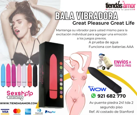 Bala Vibradora Mediana De Colores Great Pleasure Great Life