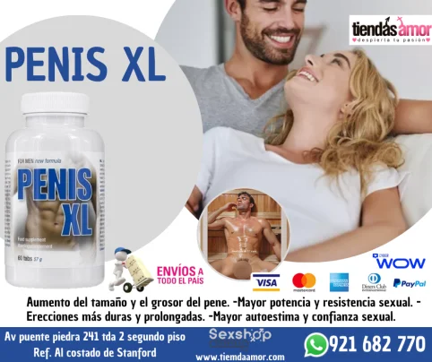 Penis XL Cápsulas Aumento tratamiento de alargamiento Aumenta tu viril