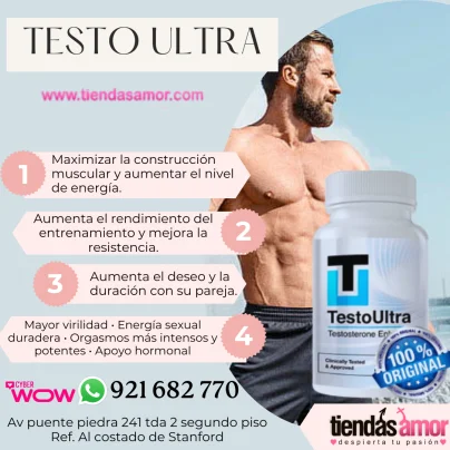 Testo Ultra Potenciador de Testosterona Aumenta el deseo y la duración