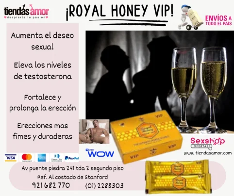 Royal Honey Vip  íntimos con tu pareja duren más y se sientan mejor