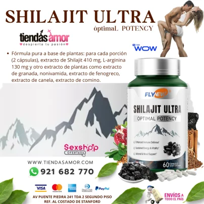 Shilajit Potencia ultra óptima, energía y apoyo inmunológico, nutrient