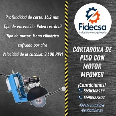 Cortadora De Piso Con motor MPower