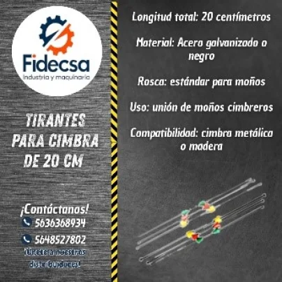 Tirantes Para Cimbra 20 CM