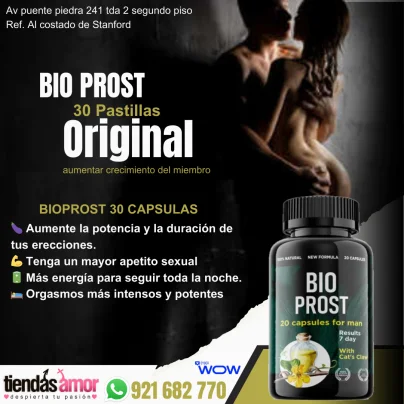 Bio Prost 30 Pastillas Original Restaura la libido y la erección