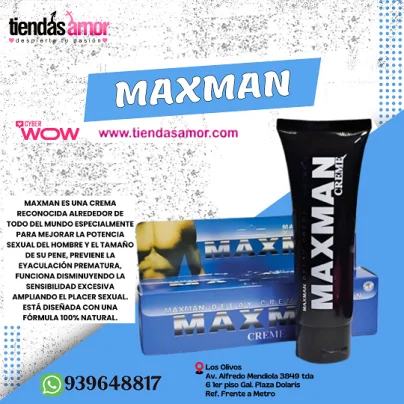 Maxman Crema Retardante De Erección