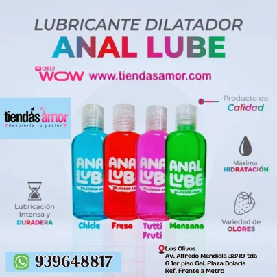 Lubricación intensa y de larga duración anal lube
