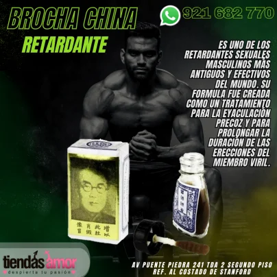 Brocha China Original Retardante Masculino real y efectiva para todos