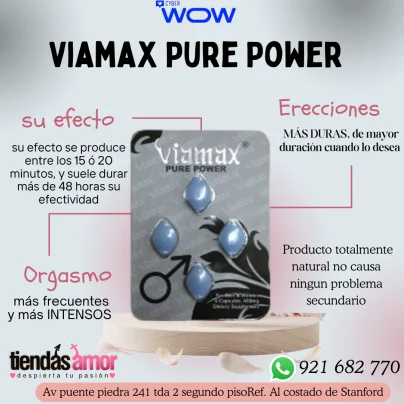 Viamax  pure power- Aumenta El Libido 100% Natural  aumenta la potenc