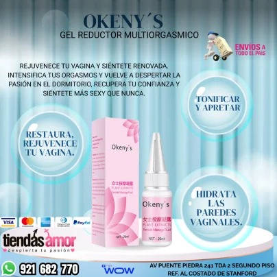 Okenys Gel Reductor Multiorgásmico Restaura, Rejuvenece Tu Vagina. Hid