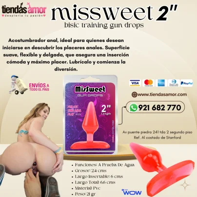MISSWEET BASIC TRAINING GUN DROPS RED Funciones: A Prueba De Agua suav