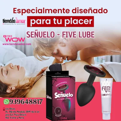 Plug anal silicona Señuelo Silicona- lubricante  five lube
